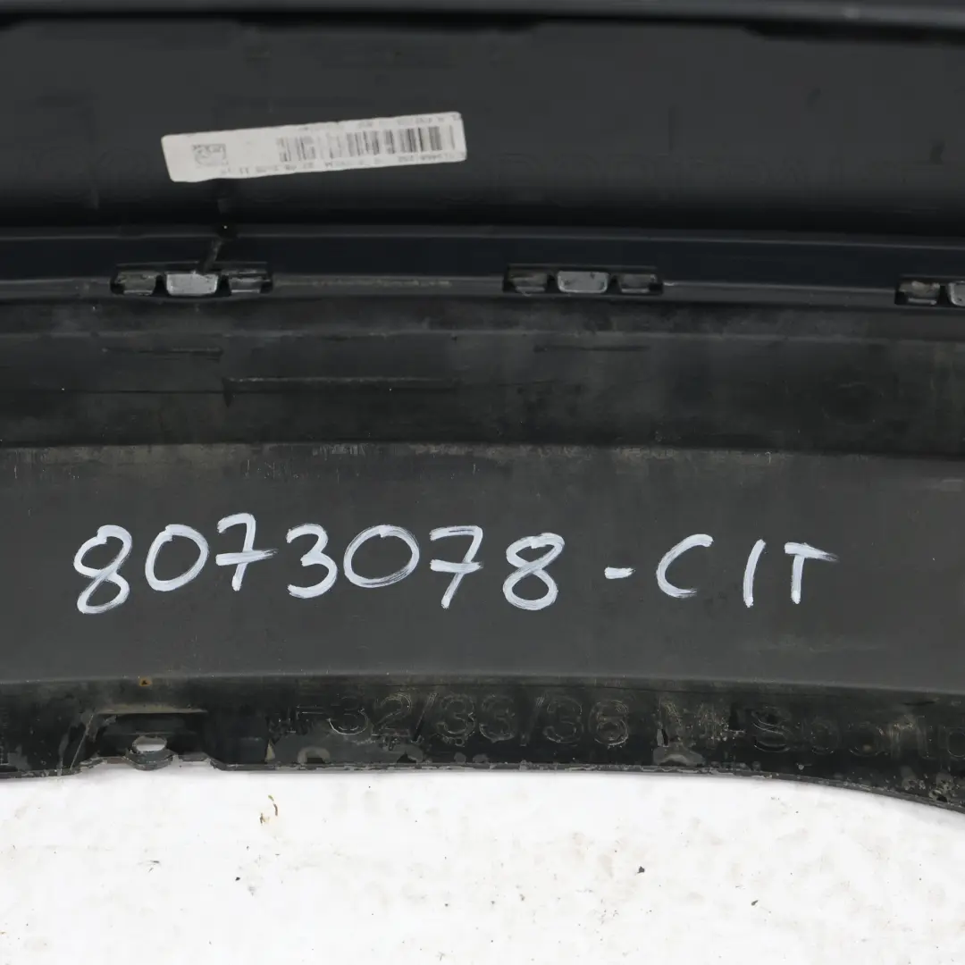 BMW F32 F33 M Sport Rear Bumper Trim Panel PDC Citrin Black Metallic - X02 - SKU 8073078-CIT - Part number 8073078