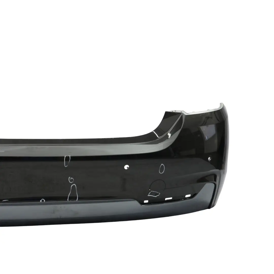BMW F32 F33 M Sport Rear Bumper Trim Panel PDC Citrin Black Metallic - X02 - SKU 8073078-CIT - Part number 8073078