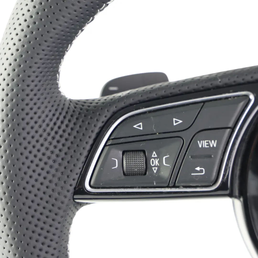 Audi A3 8V A4 B9 A5 F5 Volante S-Line Pelle NUOVO Fondo Piatto - SKU 81A419091AD-1 - Numero di parte 81A419091AD