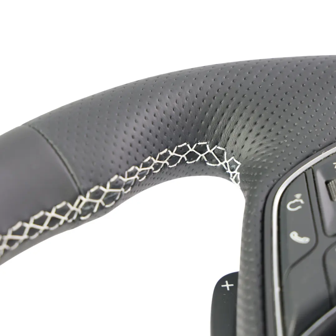 Audi A3 8V A4 B9 A5 F5 Steering Wheel S-Line NEW Leather Flat Bottom - SKU 81A419091AD-1 - Part number 81A419091AD