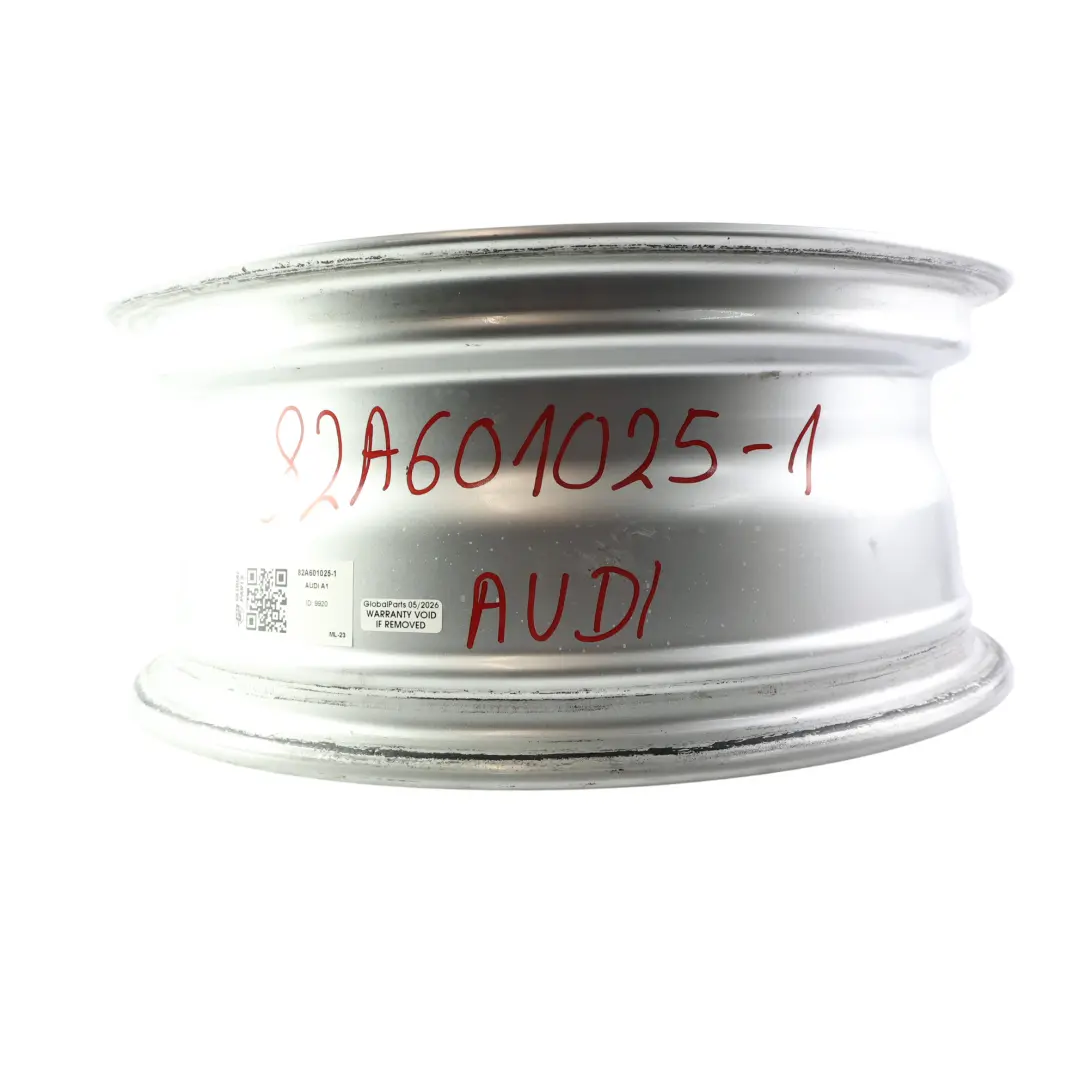 Audi A1 GB Alu Felge Silber 15" 6J ET:37 5/100 - SKU 82A601025-1 - Teilenummer 82A601025