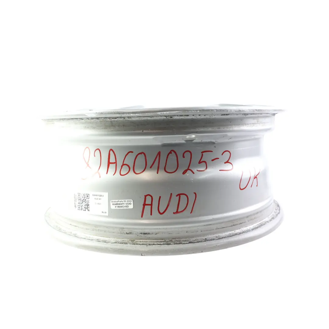 Audi A1 GB Jante Alliage Argent 15" 6J ET:37 5/100 - SKU 82A601025-3 - Numéro de pièce 82A601025