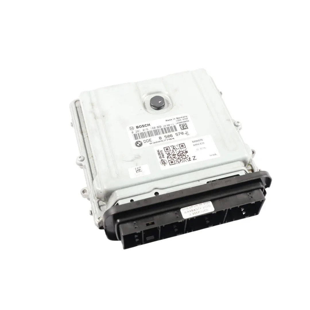 30dX Diesel N57 245HP Engine Module ECU Automatic to BMW X5 E70 X6 E71 with Part number 8506570 BMW X5 E70 X6 E71 30dX Diesel N57 245HP Engine Module ECU Automatic - SKU 8506570 - Part number 8506570