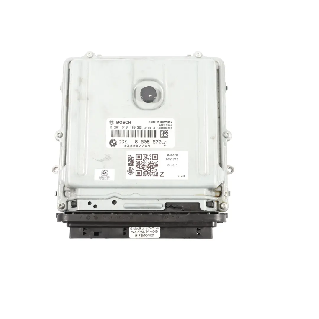 30dX Diesel N57 245HP Módulo ECU Motor Automático para BMW X5 E70 X6 E71 con número de pieza 8506570 BMW X5 E70 X6 E71 30dX Diesel N57 245HP Módulo ECU Motor Automático - SKU 8506570 - Número de pieza 8506570