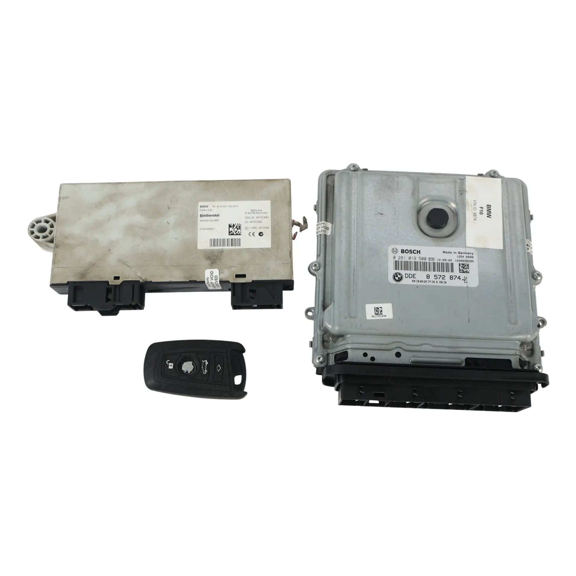 BMW F10 F11 525d N47S1 218HP Kit ECU Motor DDE CAS4 Llave 8572874 Automático