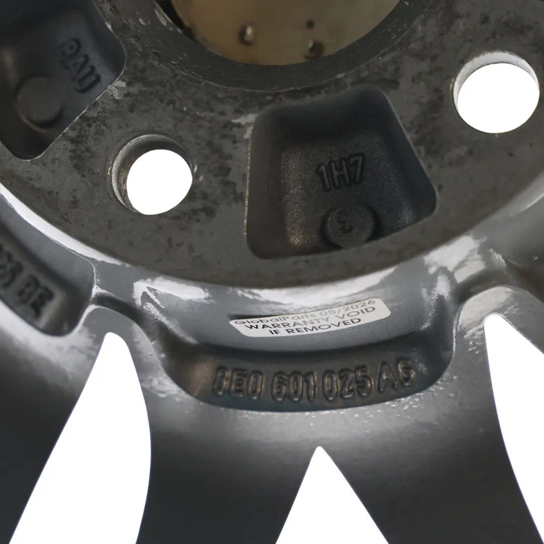 Audi RS4 B7 Silver Alloy Wheel Rim 19" 9J ET:29 Twin Spoke - SKU 8E0601025AG-1 - Part number 8E0601025AG