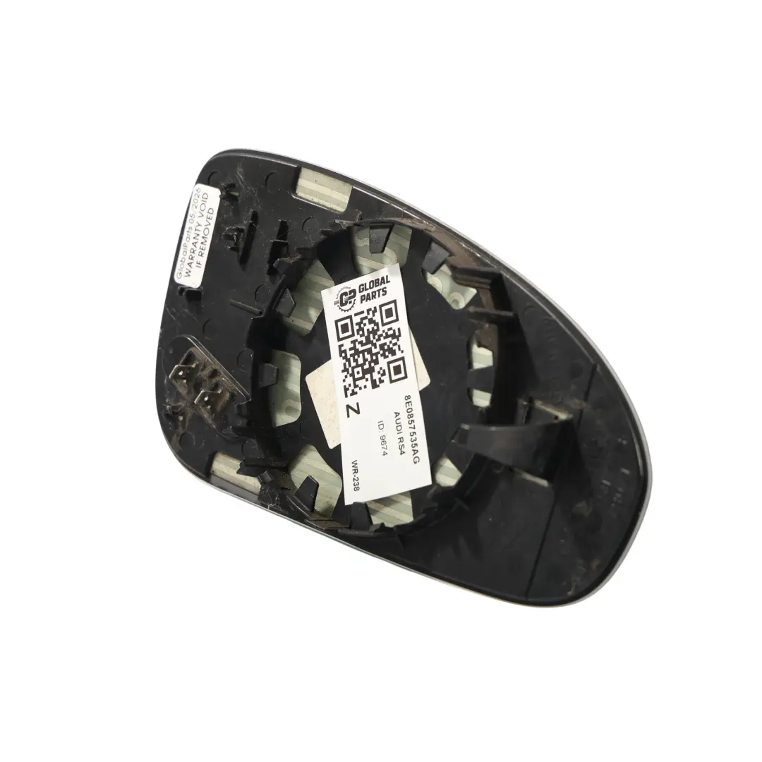 Verre Rétroviseur Insert Chauffant Gauche pour Audi RS4 B7 à propos du numéro de pièce 8E0857535AG Audi RS4 B7 Verre Rétroviseur Insert Chauffant Gauche - SKU 8E0857535AG - Numéro de pièce 8E0857535AG