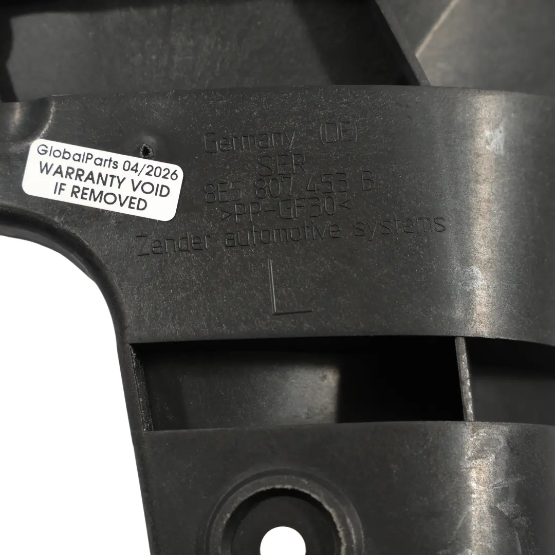 Wspornik Prowadnicy Zderzaka Tylny Lewy do Audi A4 RS4 B7 o numerze 8E5807453B Audi A4 RS4 B7 Wspornik Prowadnicy Zderzaka Tylny Lewy - SKU 8E5807453B - Numer Części 8E5807453B