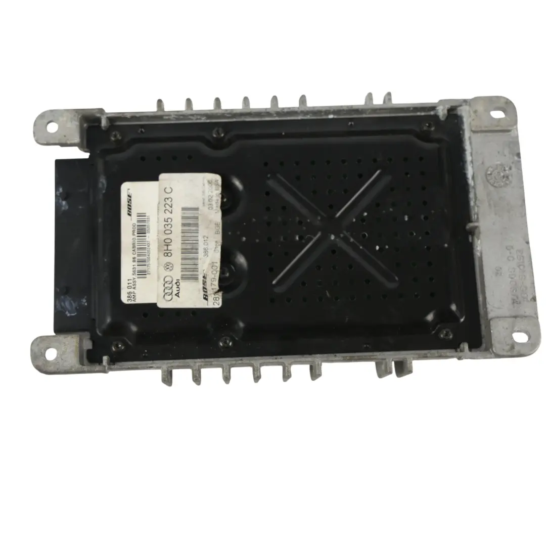 Audi A4 B7 Cabrio Amplificatore BOSE Premium Audio Sistema Modulo - SKU 8H0035223C - Numero di parte 8H0035223C