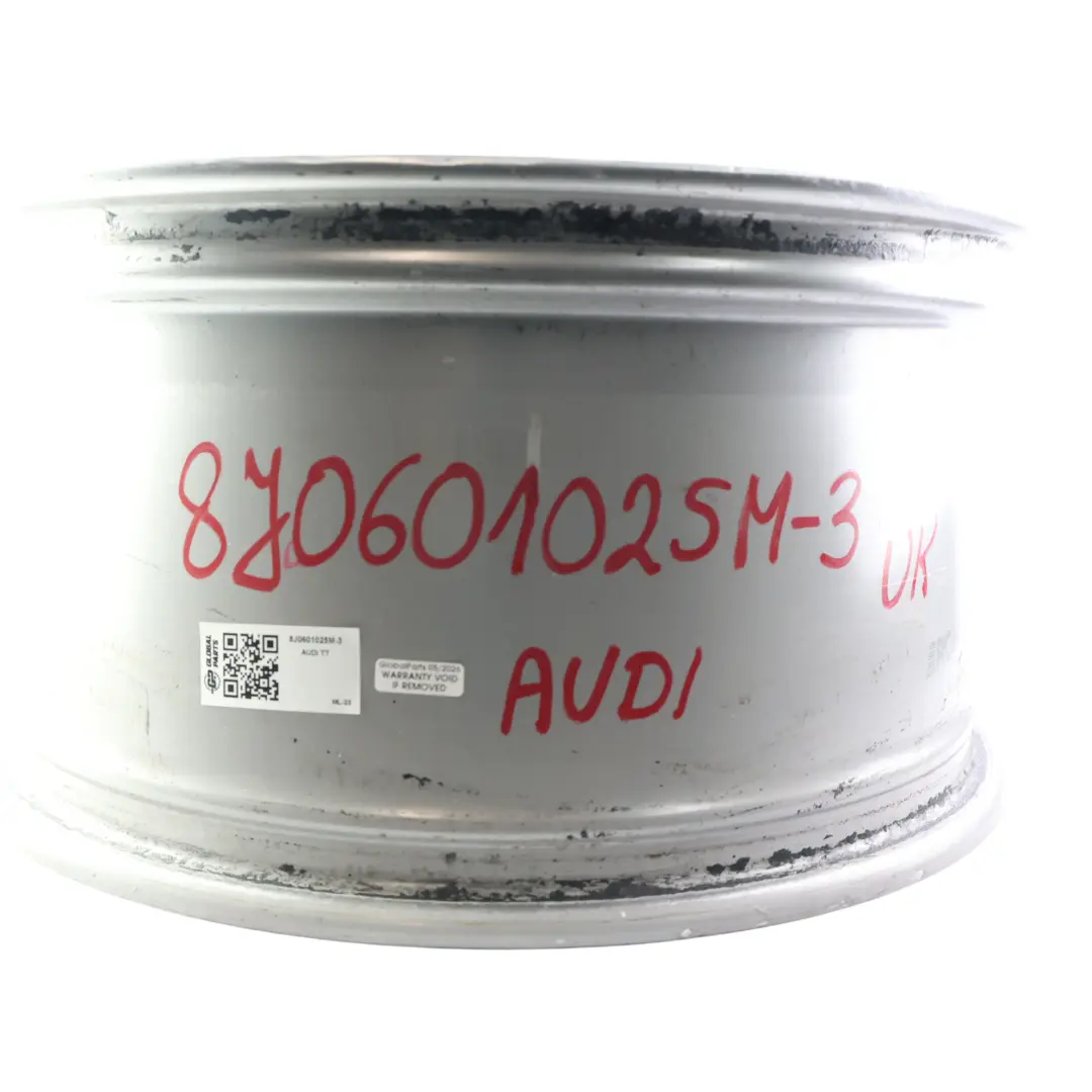 Audi TT Mk2 Wheel Alloy Rim Silver 18" 9J ET:52 Star Spoke - SKU 8J0601025M-3 - Part number 8J0601025M