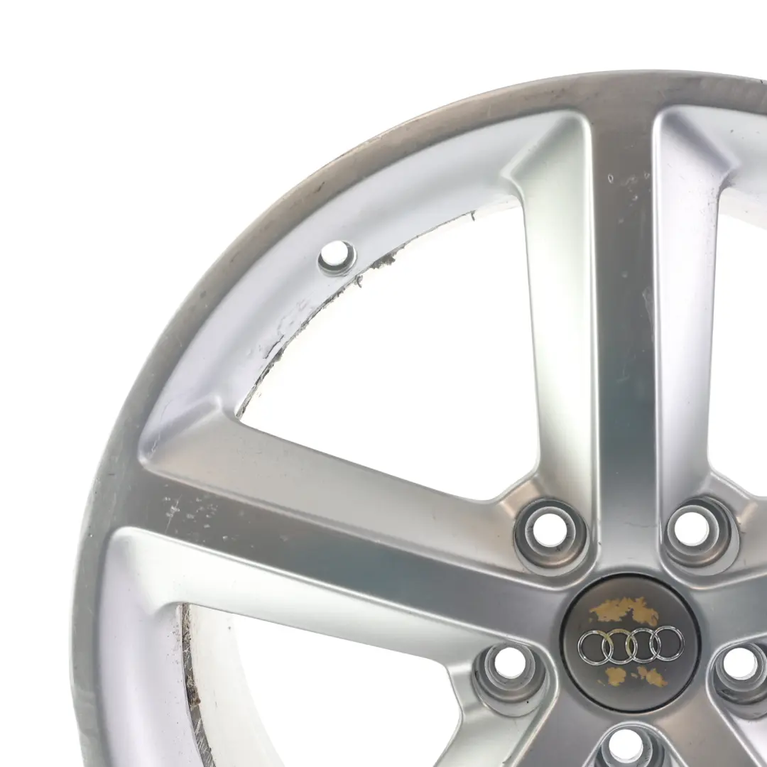Audi TT MK2 Felge Alu Silber 18" 9J ET:52 Stern Speiche - SKU 8J0601025M-5 - Teilenummer 8J0601025M
