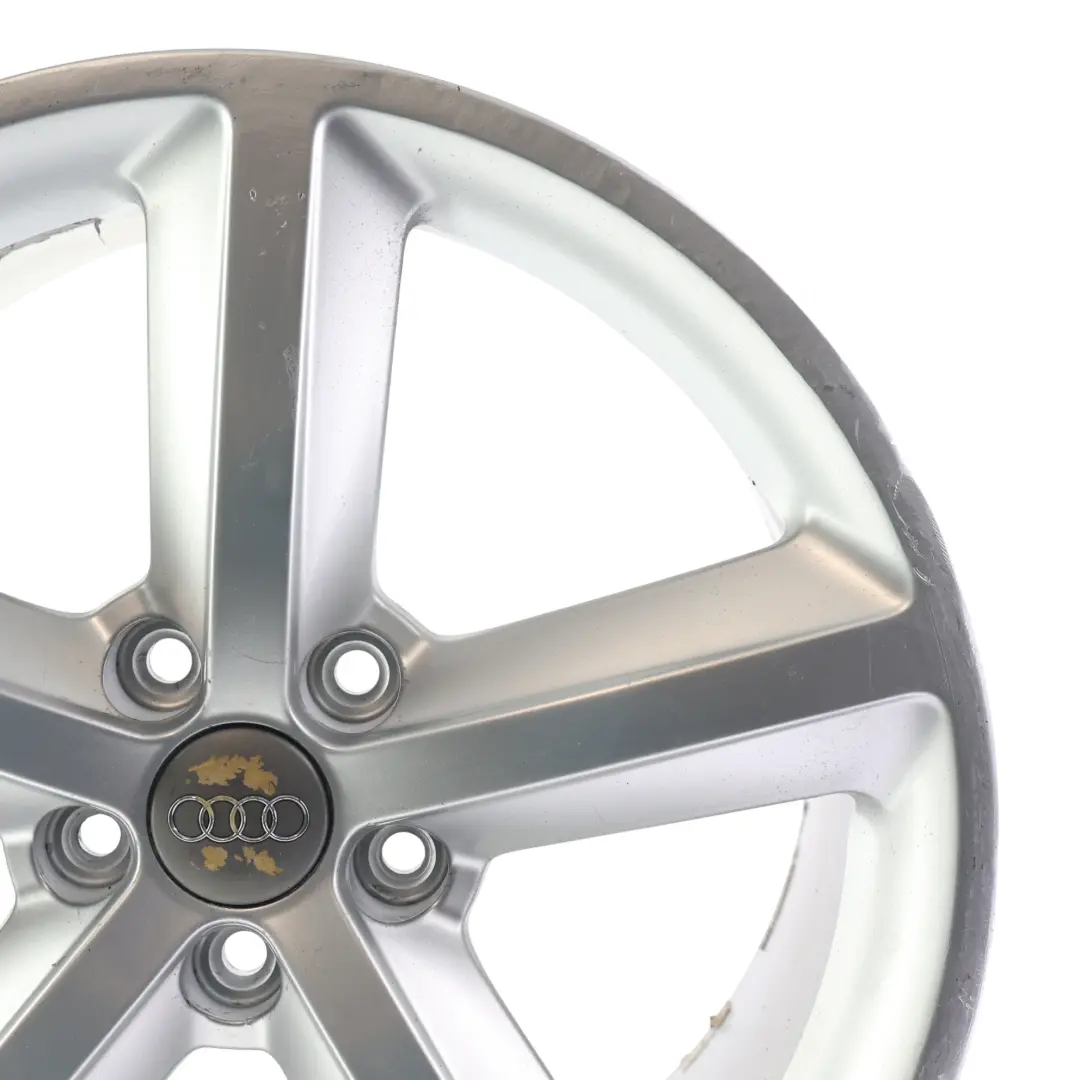 Audi TT Mk2 Wheel Alloy Rim Silver 18" 9J ET:52 Star Spoke - SKU 8J0601025M-5 - Part number 8J0601025M