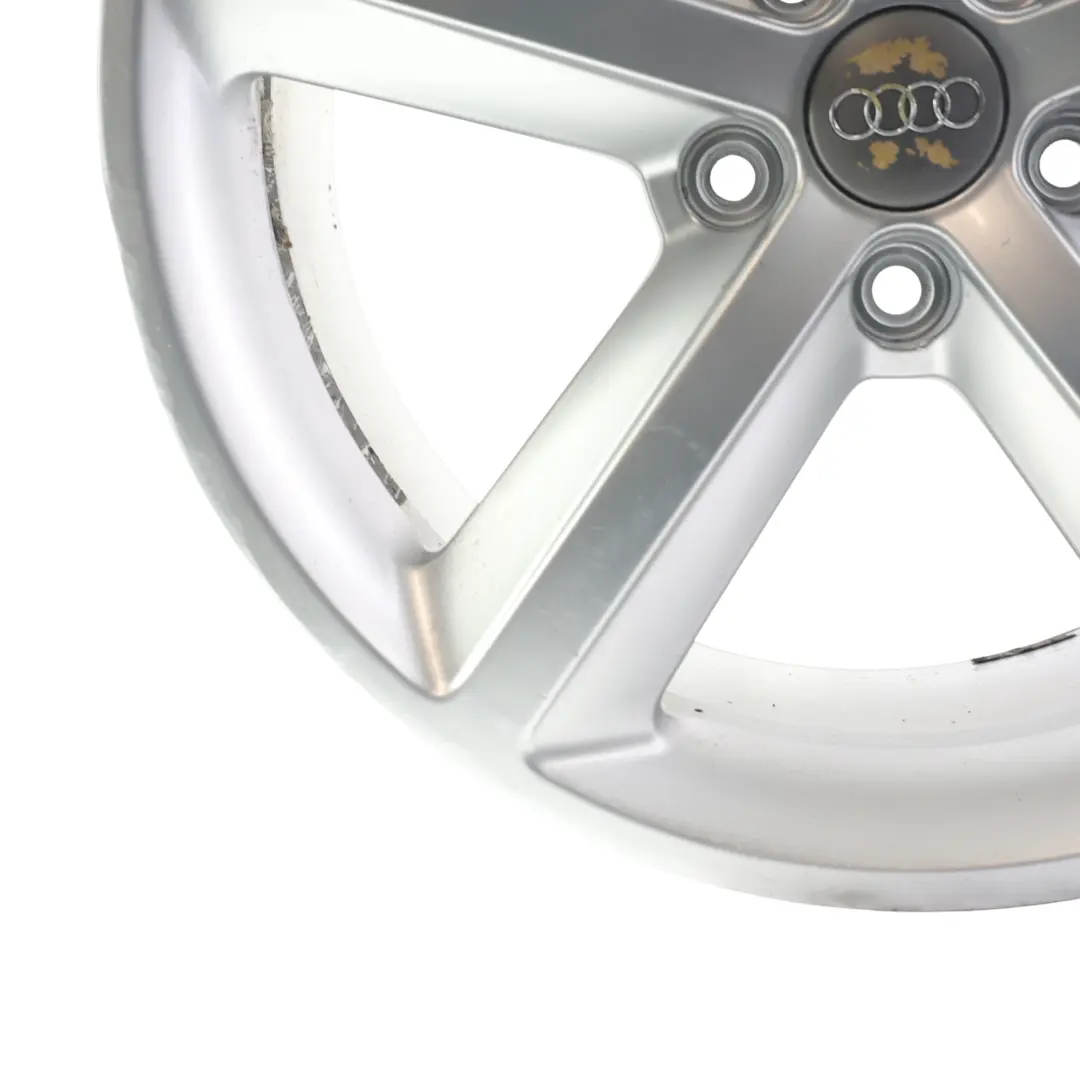 Audi TT Mk2 Wheel Alloy Rim Silver 18" 9J ET:52 Star Spoke - SKU 8J0601025M-5 - Part number 8J0601025M