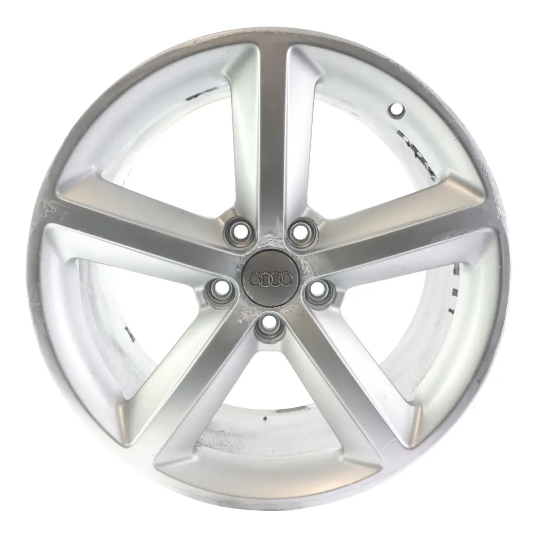 Audi TT Mk2 Wheel Alloy Rim Silver 18" 9J ET:52 Star Spoke - SKU 8J0601025M-6 - Part number 8J0601025M
