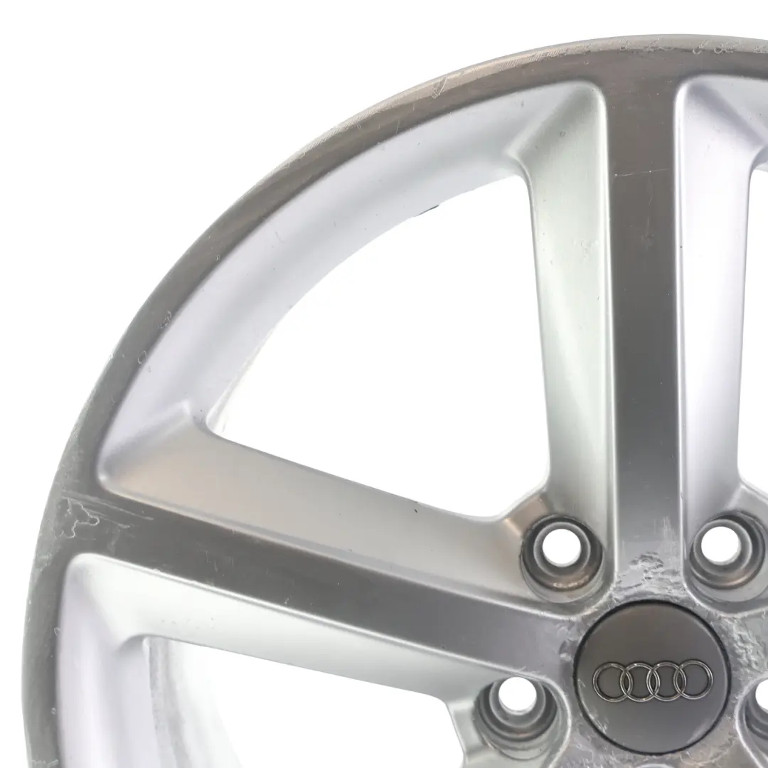 Audi TT Mk2 Wheel Alloy Rim Silver 18" 9J ET:52 Star Spoke - SKU 8J0601025M-6 - Part number 8J0601025M