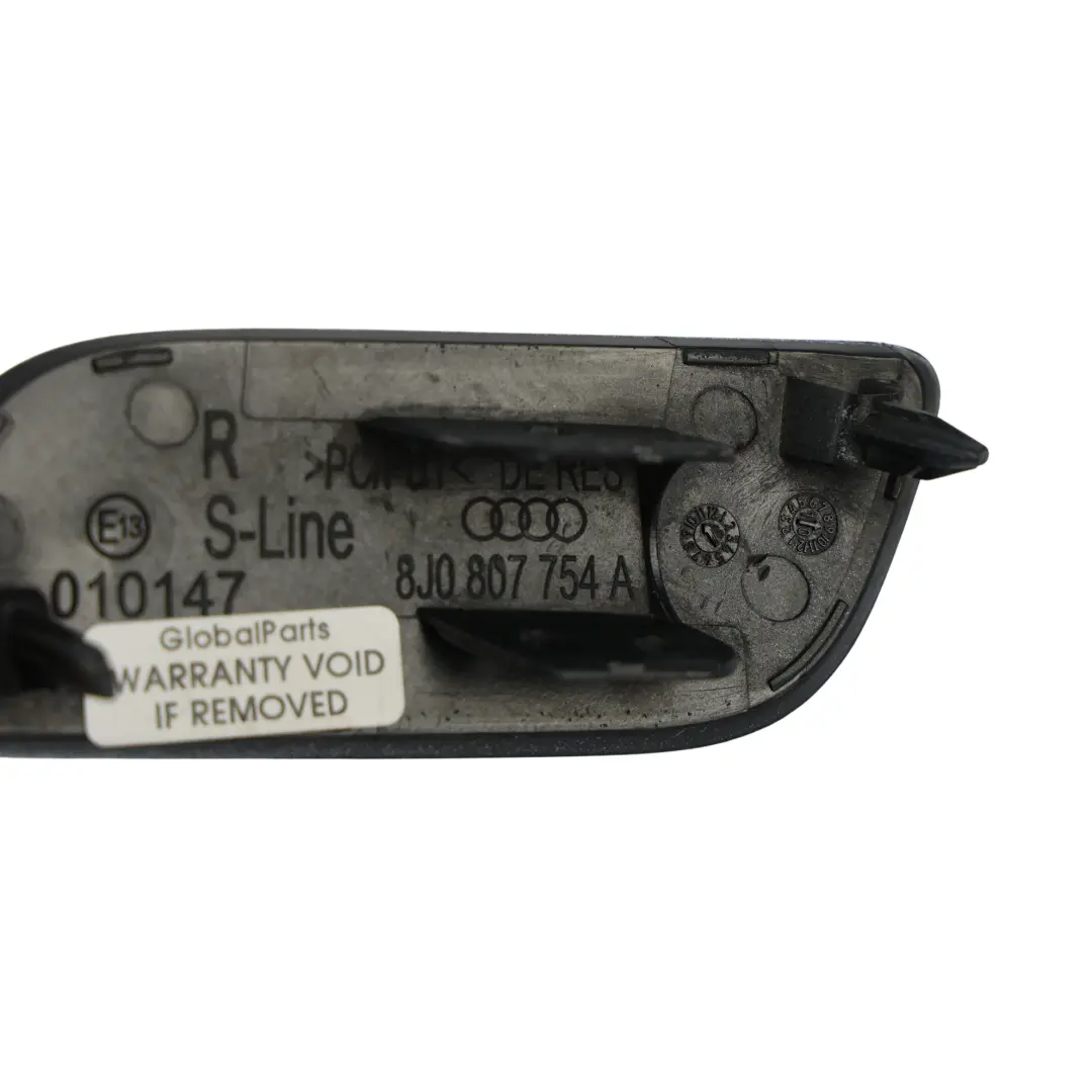 Audi TT 8J Tapa Boquilla Lavafaros Derecho Blanco Ibis Y9C - SKU 8J0807754A-IWH - Número de pieza 8J0807754A