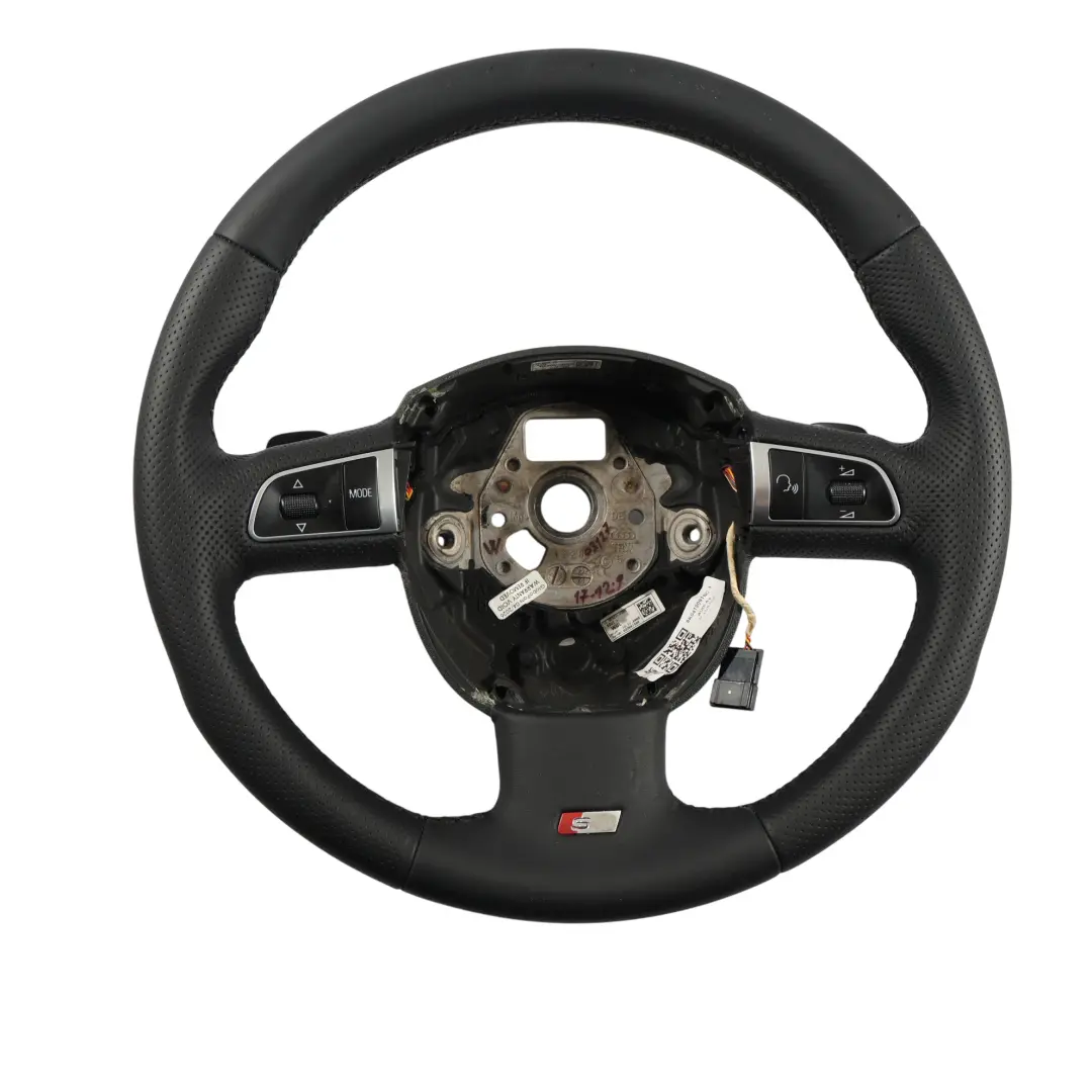  Lenkrad Audi A4 B8 A5 S-Line NEU Schwarz Leder Schaltwippen - SKU 8K0419091BC-1 - Teilenummer 8K0419091BC