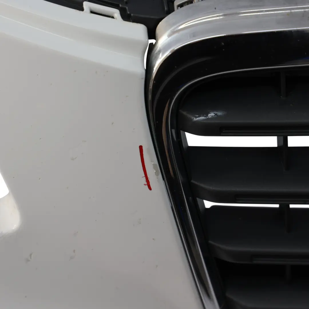 Audi A4 B8 Front Bumper Trim Panel Cover Ibis White - Y9C - SKU 8K0807105-IWH - Part number 8K0807105