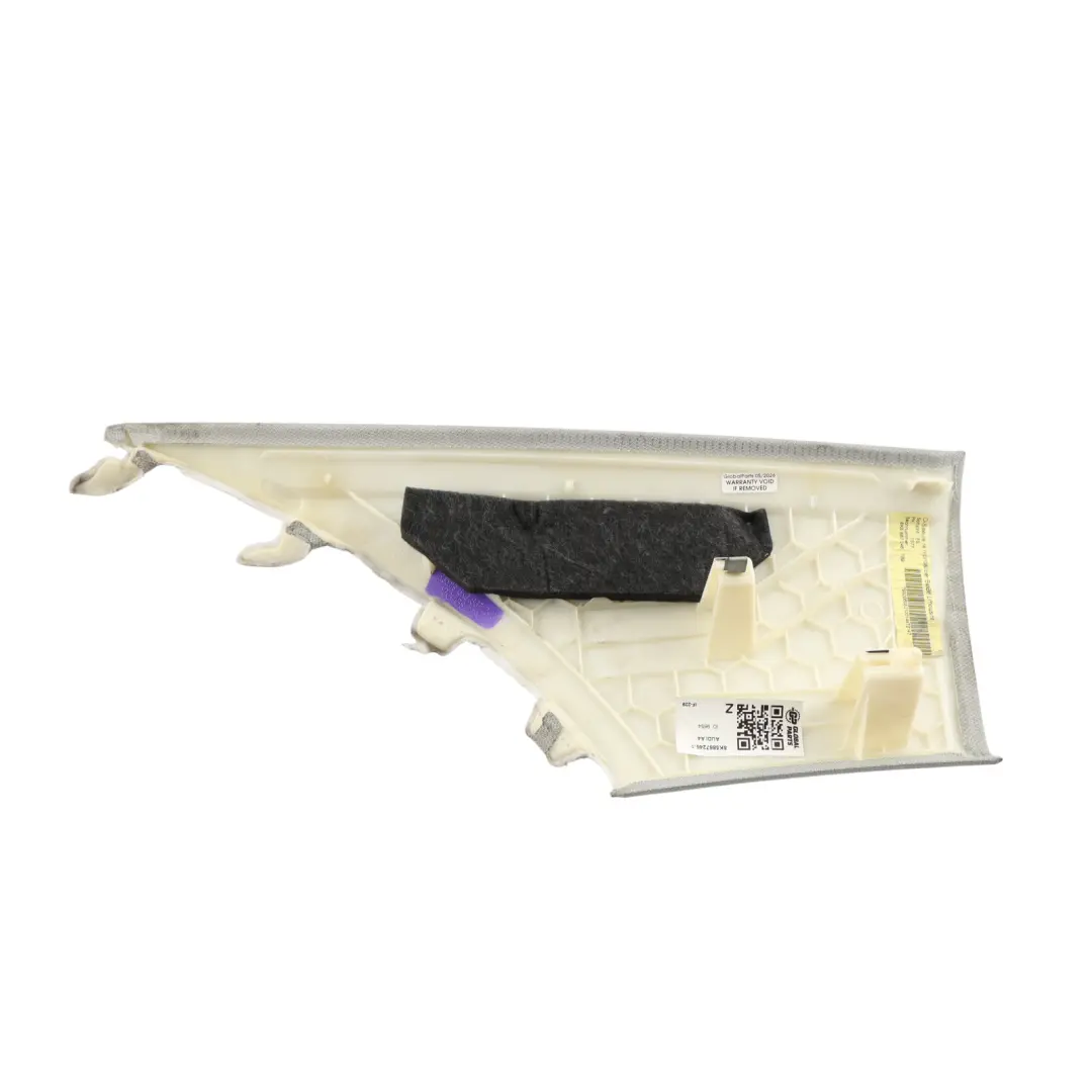 D-Pillar Column Cover Trim Panel Right O/S Grey to Audi A4 B8 with Part number 8K5867246 Audi A4 B8 D-Pillar Column Cover Trim Panel Right O/S Grey - SKU 8K5867246-1 - Part number 8K5867246