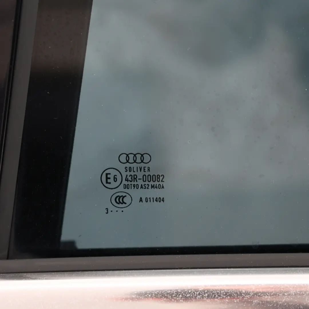Audi A4 B8 Avant Rear Door Left N/S Ibis White - Y9C - SKU 8K9833051D-IWH - Part number 8K9833051D