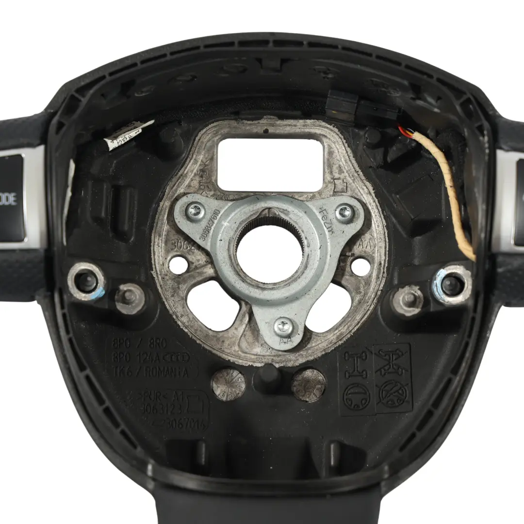 NUOVO Pelle Nera per Audi A3 8P A5 8T Q5 8R Volante S-Line con numero di parte 8P0419091EB Audi A3 8P A5 8T Q5 8R Volante S-Line NUOVO Pelle Nera - SKU 8P0419091EB-2 - Numero di parte 8P0419091EB