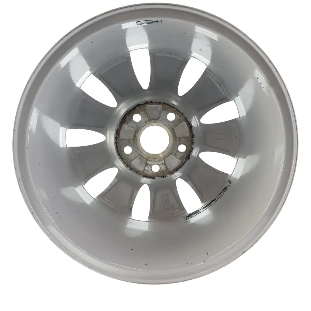 Audi A3 8P Silberne Leichtmetallfelge 16" 6,5J ET:50 9-Speiche - SKU 8P0601025AA-2 - Teilenummer 8P0601025AA