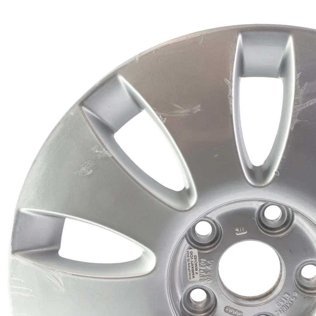 Audi A3 8P Silver Wheel Alloy Rim 16" 6,5J ET:50 9-Spoke - SKU 8P0601025AA-3 - Part number 8P0601025AA