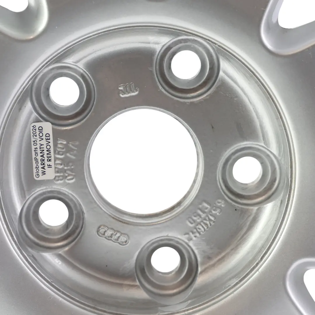 Audi A3 8P Silver Wheel Alloy Rim 16" 6,5J ET:50 9-Spoke - SKU 8P0601025AA-3 - Part number 8P0601025AA