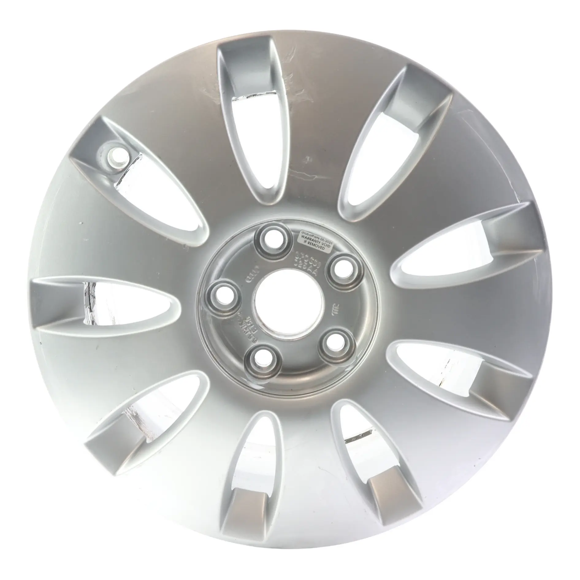 Audi A3 8P Silver Wheel Alloy Rim 16" 6,5J ET:50 9-Spoke 8P0601025AA