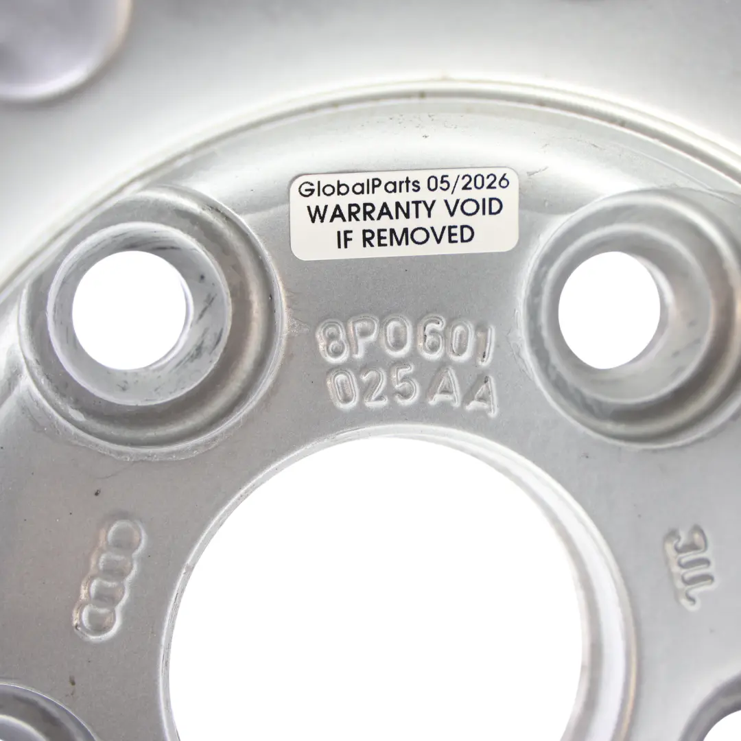 Audi A3 8P Silver Wheel Alloy Rim 16" 6,5J ET:50 9-Spoke - SKU 8P0601025AA-4 - Part number 8P0601025AA
