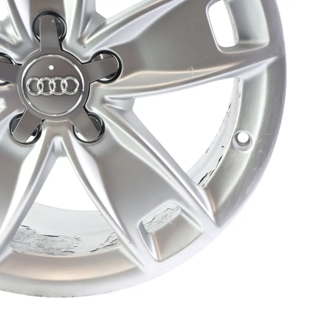 Audi A3 8P Silver Wheel Alloy Rim 17" 7,5J ET:56 Star Spoke - SKU 8P0601025BL-1 - Part number 8P0601025BL