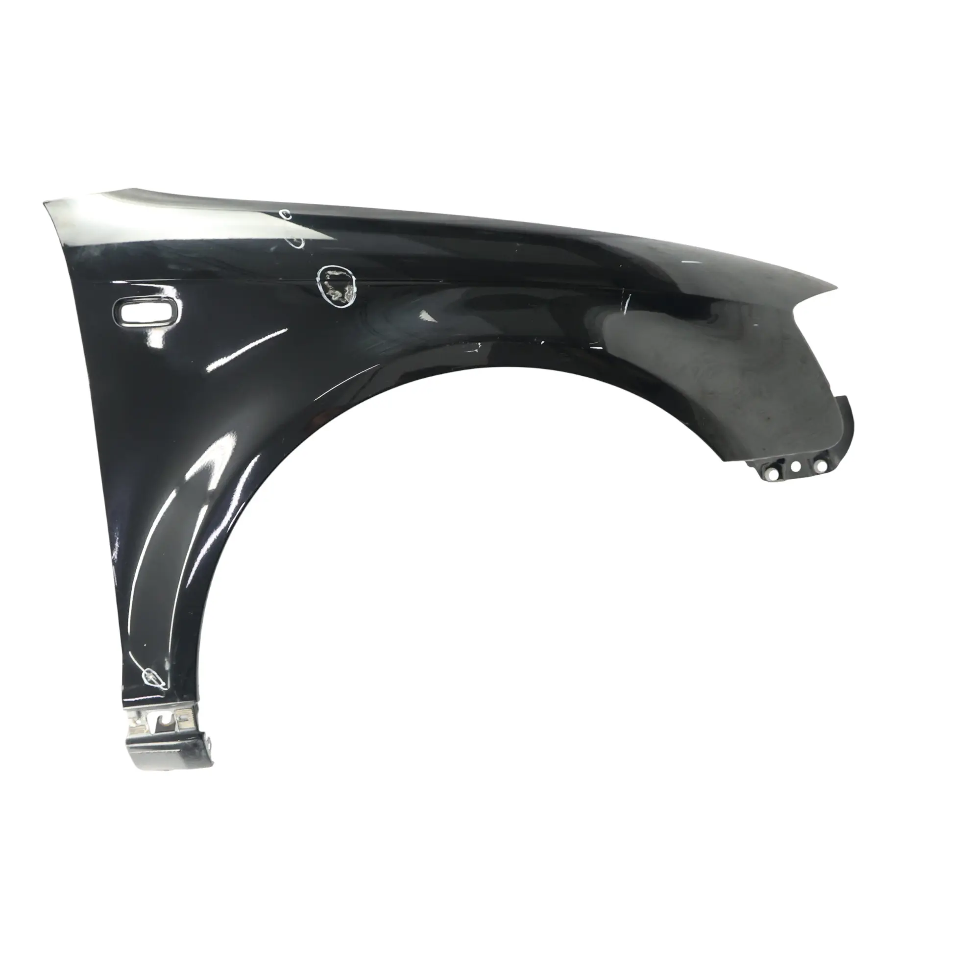 Audi A3 8P Aile Avant Droite Noir Brillant Métallisé Y9B