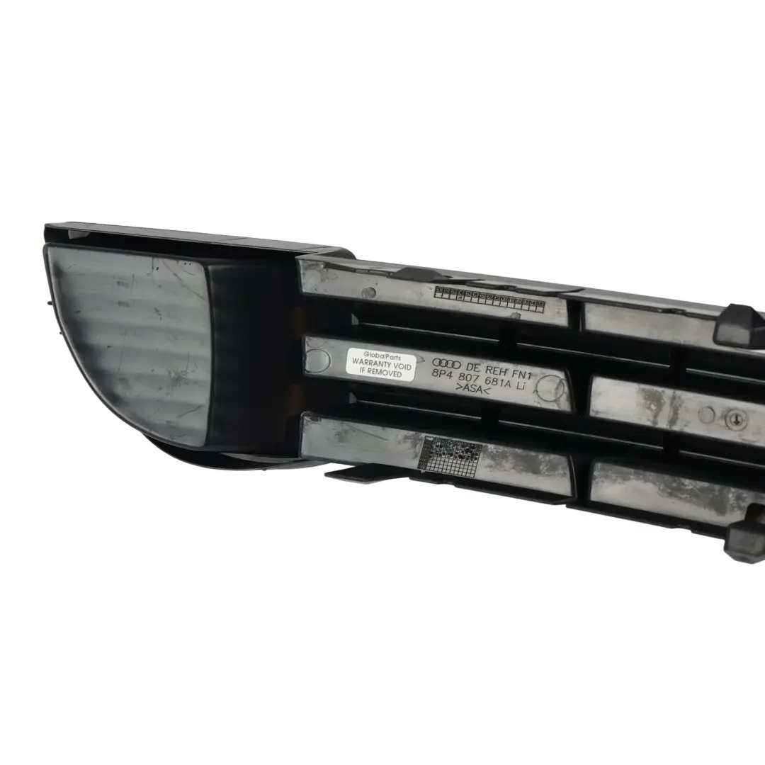 Audi A3 8P Stoßstange Vorne Lufteinlass Führung Gitter Links 8P4807682A - SKU 8P4807681A - Teilenummer 8P4807681A