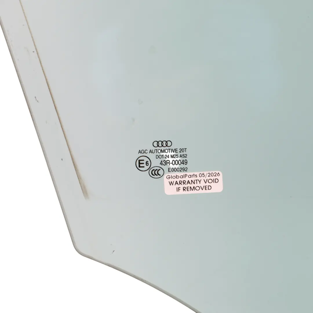 Audi Q5 8R Door Side Window Front Right O/S AS2 Glass Glazing - SKU 8R0845202B - Part number 8R0845202B