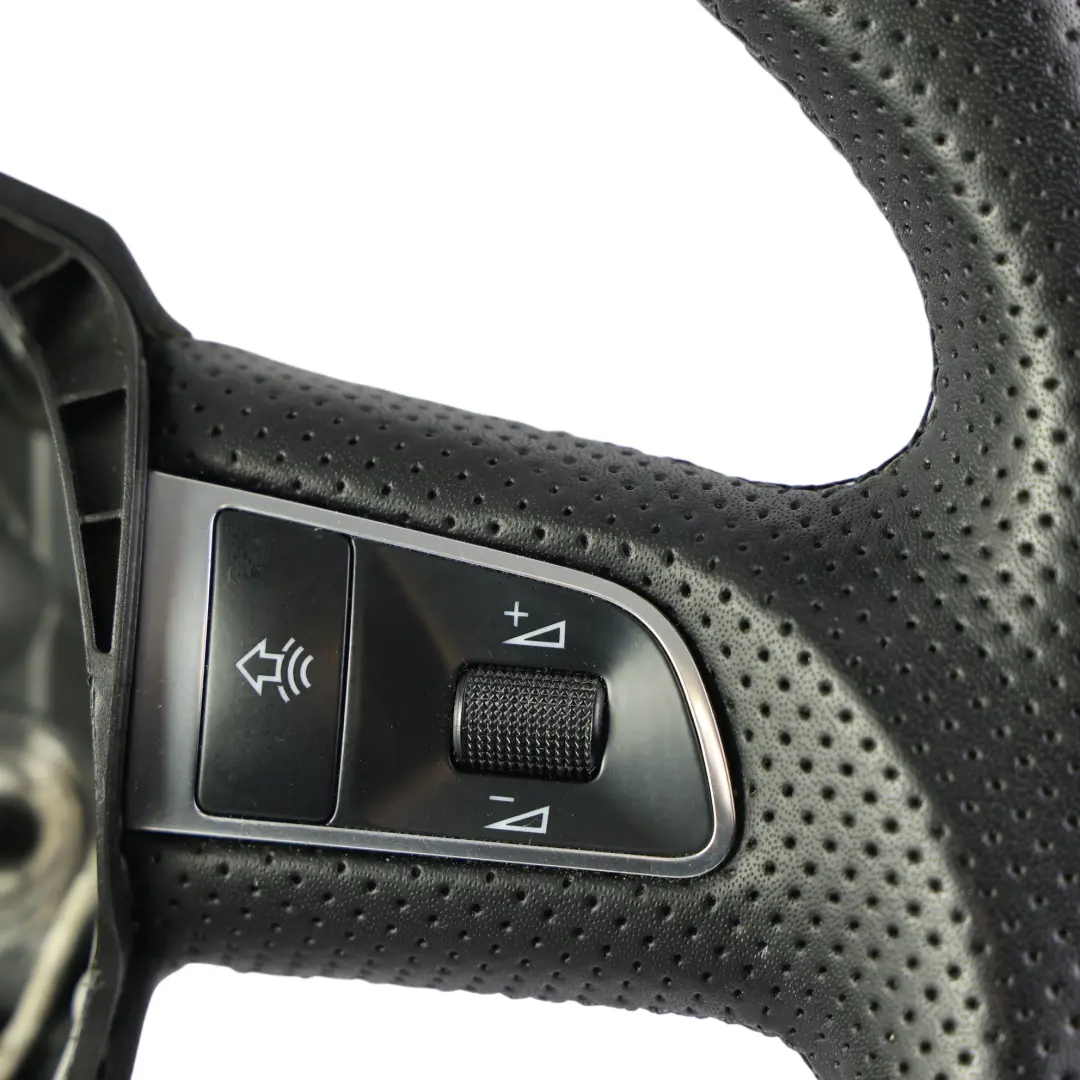 Steering Wheel RS Look Leather Carbon Flat Bottom to Audi A4 B8 A5 8T with Part number 8T0419091A Audi A4 B8 A5 8T Steering Wheel RS Look Leather Carbon Flat Bottom - SKU 8T0419091A-4 - Part number 8T0419091A