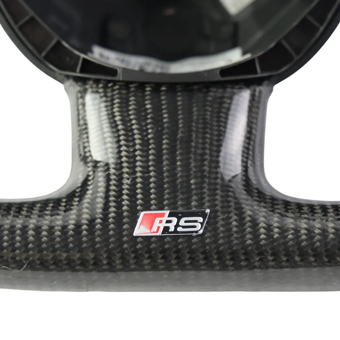 Volant RS Look Cuir Carbone Fond Plat pour Audi A4 B8 A5 8T à propos du numéro de pièce 8T0419091A Audi A4 B8 A5 8T Volant RS Look Cuir Carbone Fond Plat - SKU 8T0419091A-4 - Numéro de pièce 8T0419091A