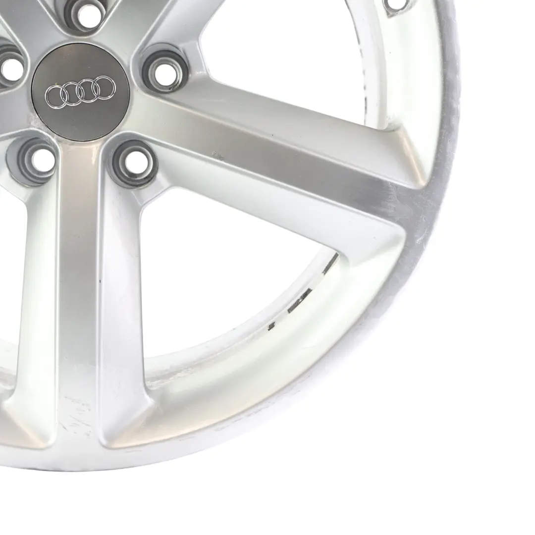 Audi A5 8T Jante Alliage Argent 18" 8.5J ET:29 Rayons Étoile - SKU 8T0601025CG-3 - Numéro de pièce 8T0601025CG
