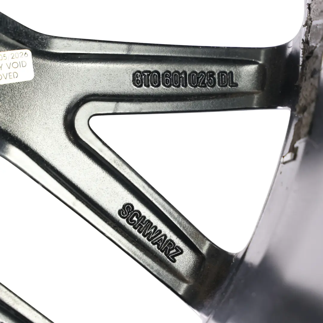 Audi A4 B8 A5 8T Czarna Felga Aluminiowa 19" ET:33 9J - SKU 8T0601025DL-1 - Numer Części 8T0601025DL