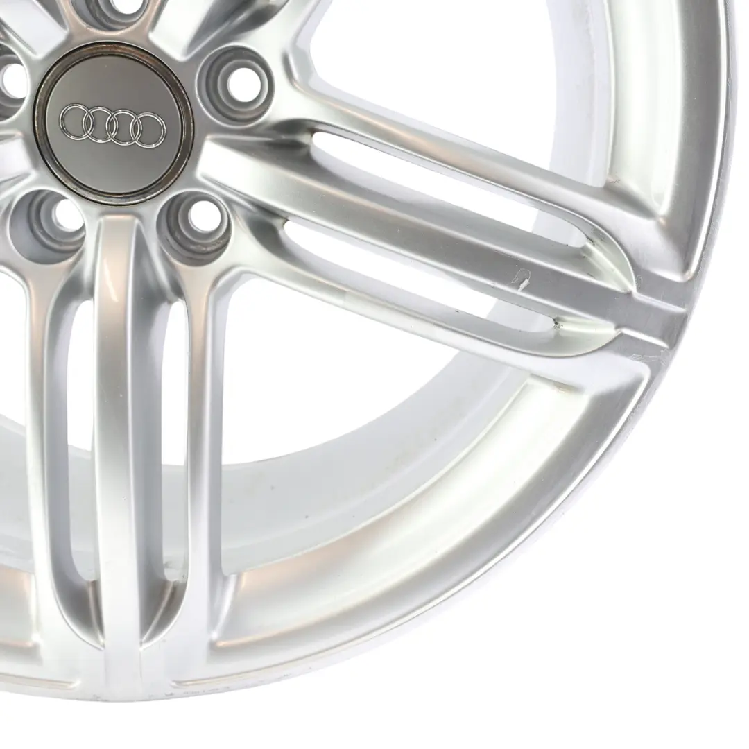 Audi A5 S5 8T 8F Silberne Leichtmetallfelge 19" 9J ET:33 - SKU 8T0601025T-1 - Teilenummer 8T0601025T