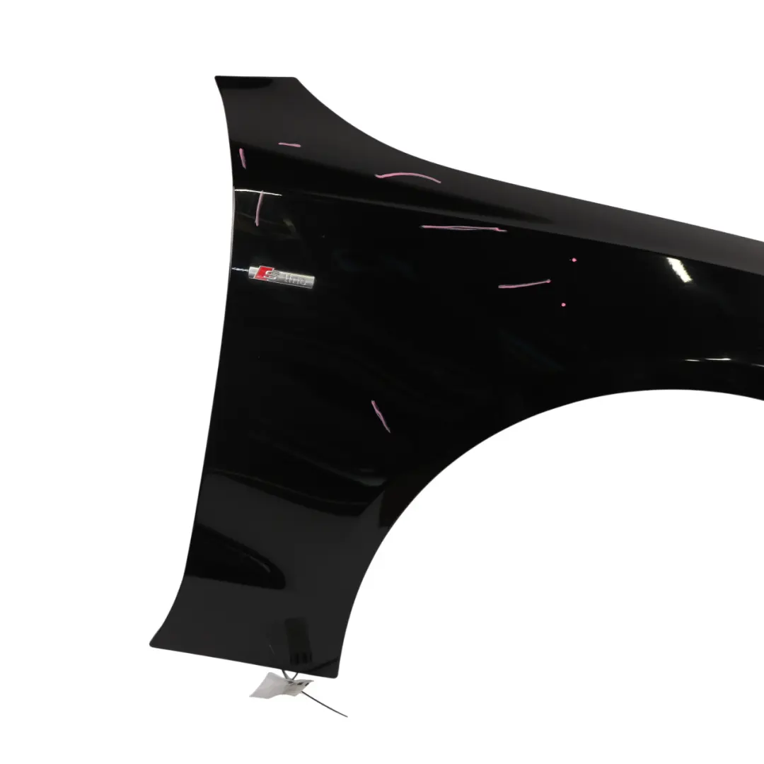 Front Side Panel Wing Fender Right O/S Brilliant Black Metallic - Y9B to Audi A5 8T with Part number 8T0821106H Audi A5 8T Front Side Panel Wing Fender Right O/S Brilliant Black Metallic - Y9B - SKU 8T0821106H-BBL - Part number 8T0821106H