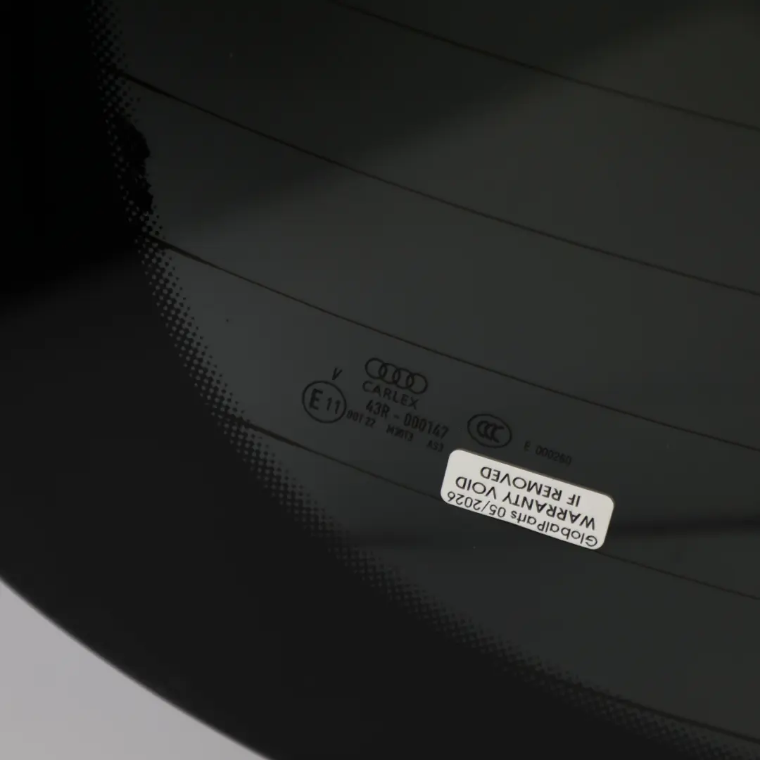 Sportback Rear Window Tailgate Back Glass Tinted AS3 to Audi A5 8T with Part number 8T8845501D Audi A5 8T Sportback Rear Window Tailgate Back Glass Tinted AS3 - SKU 8T8845501D - Part number 8T8845501D