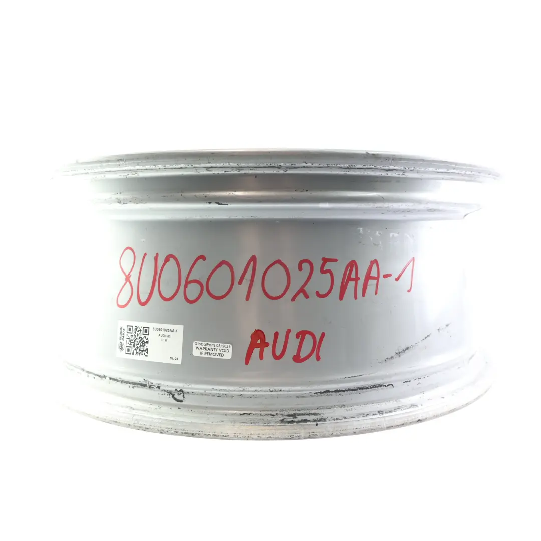 Alloy Rim 18" 7J ET:43 Double Star Spoke to Audi Q3 8U Silver Wheel with Part number 8U0601025AA Audi Q3 8U Silver Wheel Alloy Rim 18" 7J ET:43 Double Star Spoke - SKU 8U0601025AA-1 - Part number 8U0601025AA