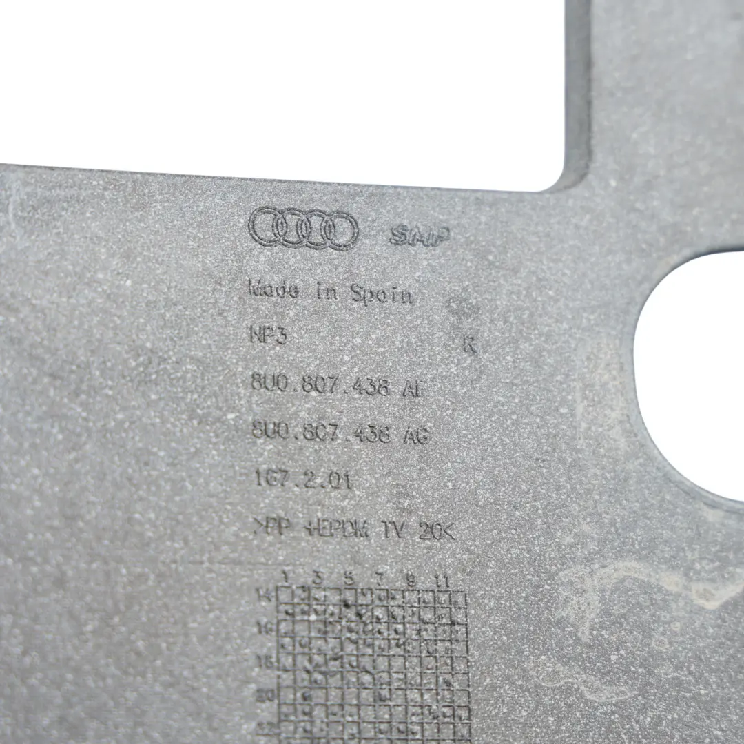 Audi Q3 8U Front Bumper Smash Panel Cover Right O/S Utopia Blue - X5L - SKU 8U0807438AF-UBL - Part number 8U0807438AF