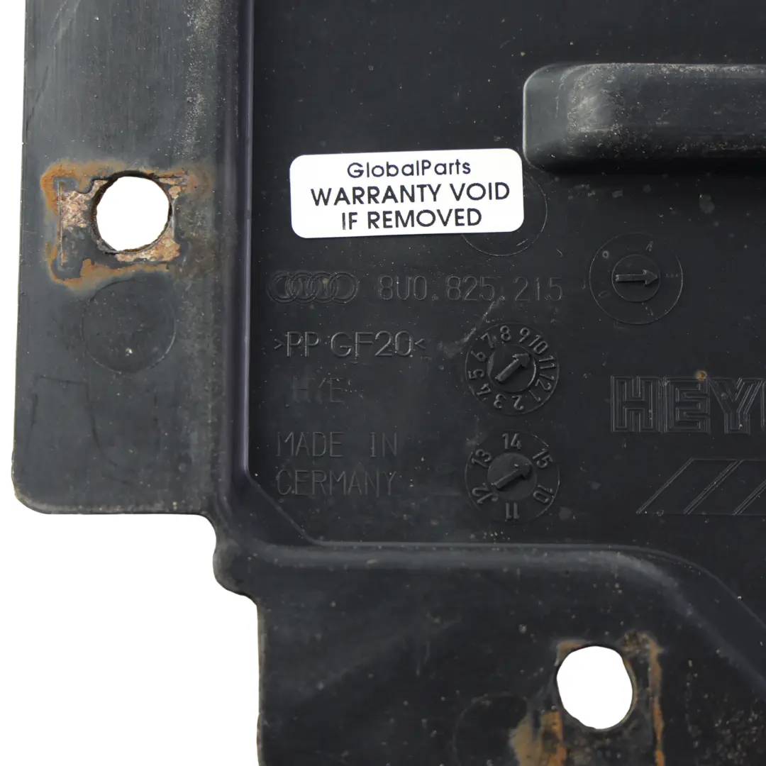 RSQ3 8U Unterbodenverkleidung Abdeckung Hinten Links für Audi Q3 mit Teilenummer 8U0825215B Audi Q3 RSQ3 8U Unterbodenverkleidung Abdeckung Hinten Links - SKU 8U0825215B - Teilenummer 8U0825215B