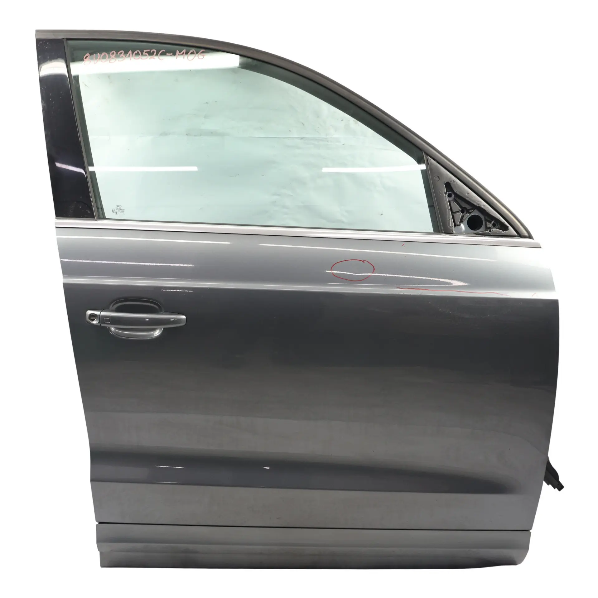 Audi Q3 8U Door Front Right O/S Covering Panel Monsoon Grey Metallic - X7R