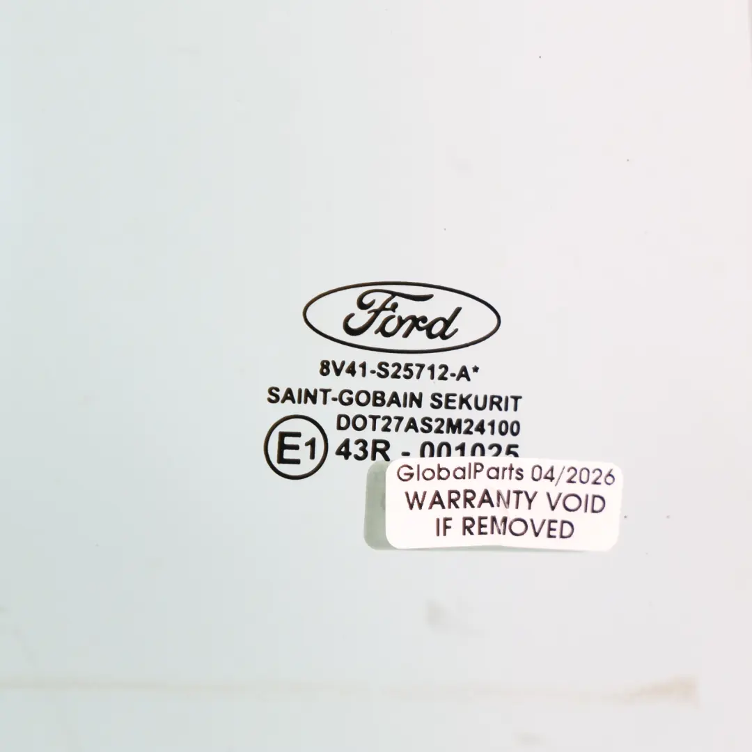 Mk1 Door Window Glass Rear Right O/S AS2 Green to Ford Kuga with Part number 8V41-S25712-AB Ford Kuga Mk1 Door Window Glass Rear Right O/S AS2 Green - SKU 8V41-S25712-AB - Part number 8V41-S25712-AB