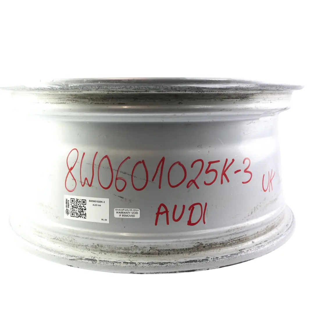 Rim 17" 7.5J ET38 to Audi A4 S4 8W B9 Silver Wheel Wheel with Part number 8W0601025K Audi A4 S4 8W B9 Silver Wheel Wheel Rim 17" 7.5J ET38 - SKU 8W0601025K-3 - Part number 8W0601025K