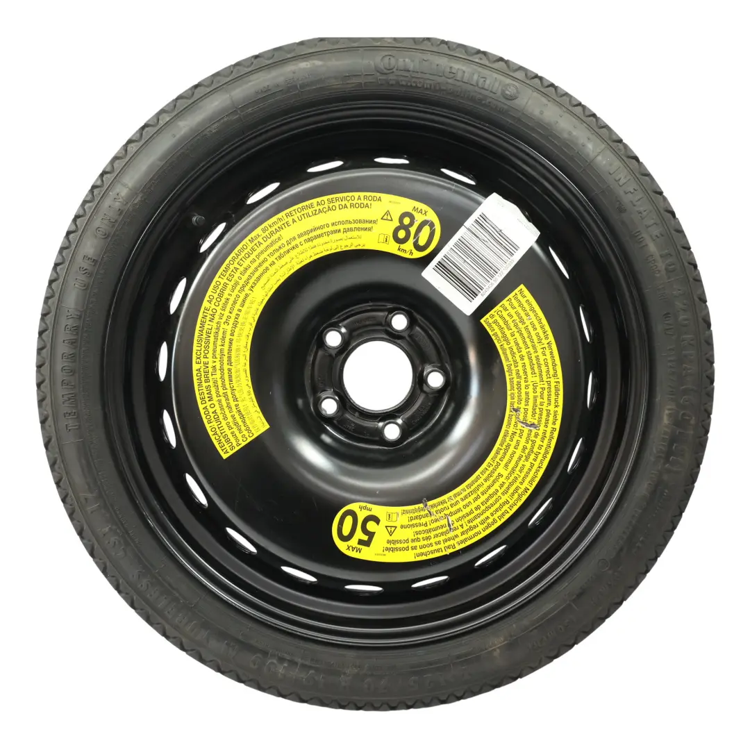 Audi A4 B9 Roue de Secours Galette R19 4J ET22 125/70 - SKU 8W0601027-1 - Numéro de pièce 8W0601027