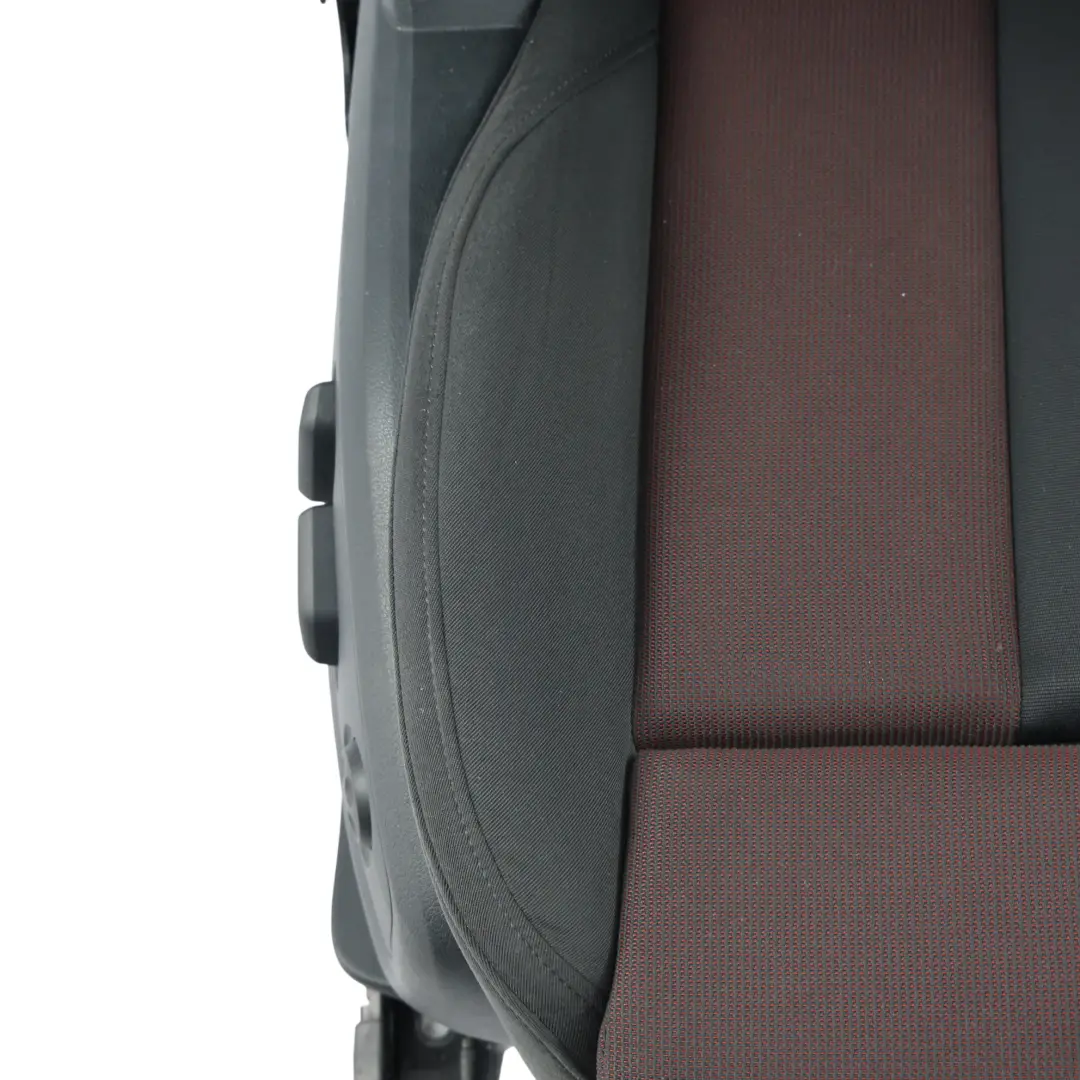 Audi A4 B9 Front Seat Heated Electric Interior Farbic Black Red Right O/S - SKU 8W0881806E-1 - Part number 8W0881806E