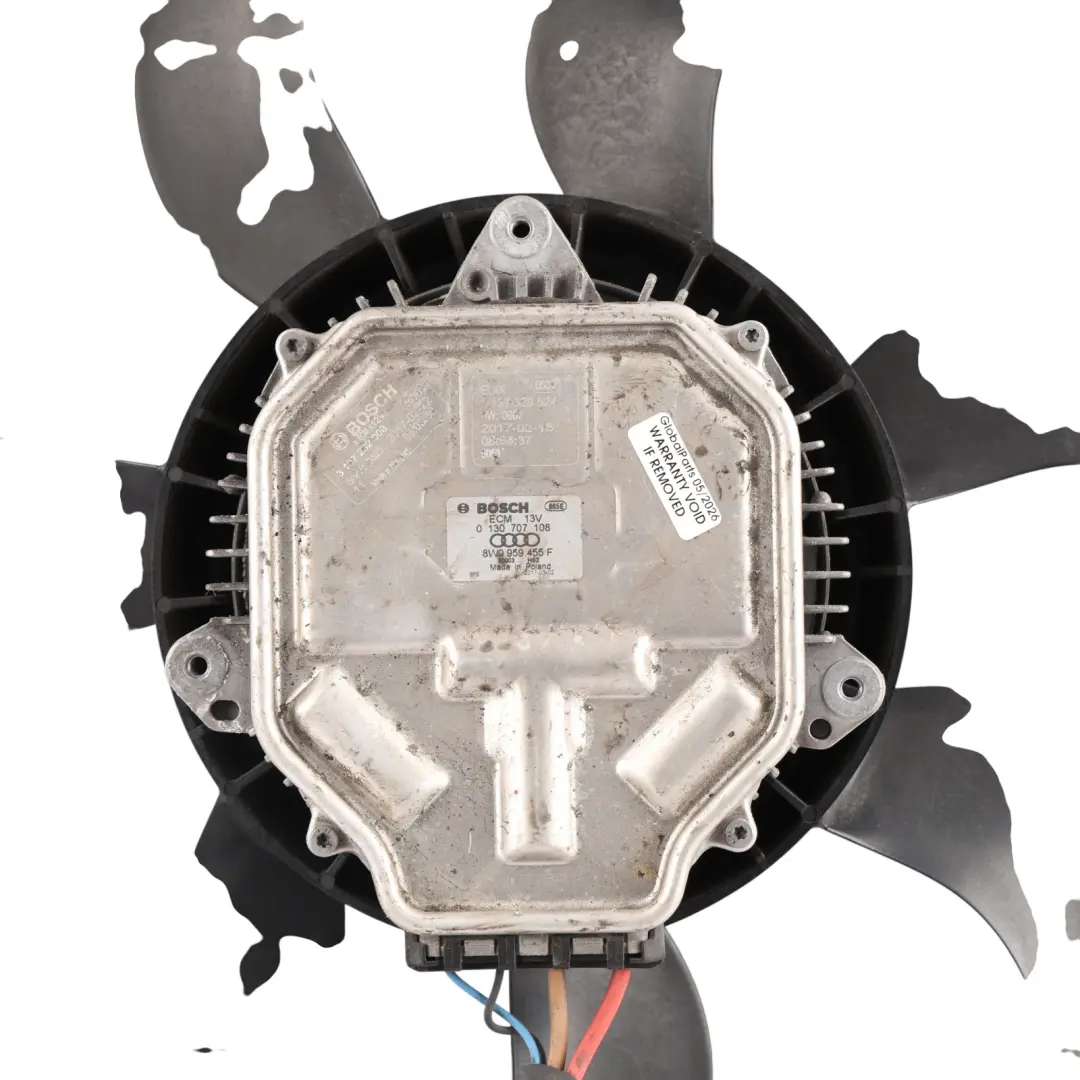 Audi A4 B9 Radiator Cooling Fan Shroud Blades 2.0 TDI Diesel Engine - SKU 8W0959455F - Part number 8W0959455F